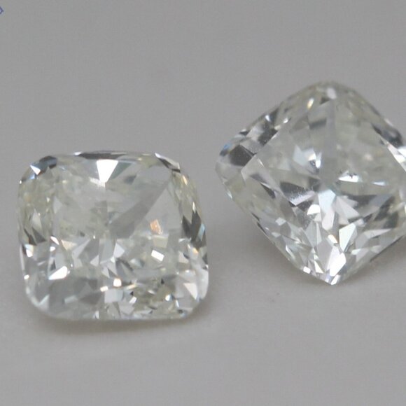 Cushion Diamond Studs 14K Yellow Gold (2.07 Ct H I Si1) C54200057 - Picture 5 of 6